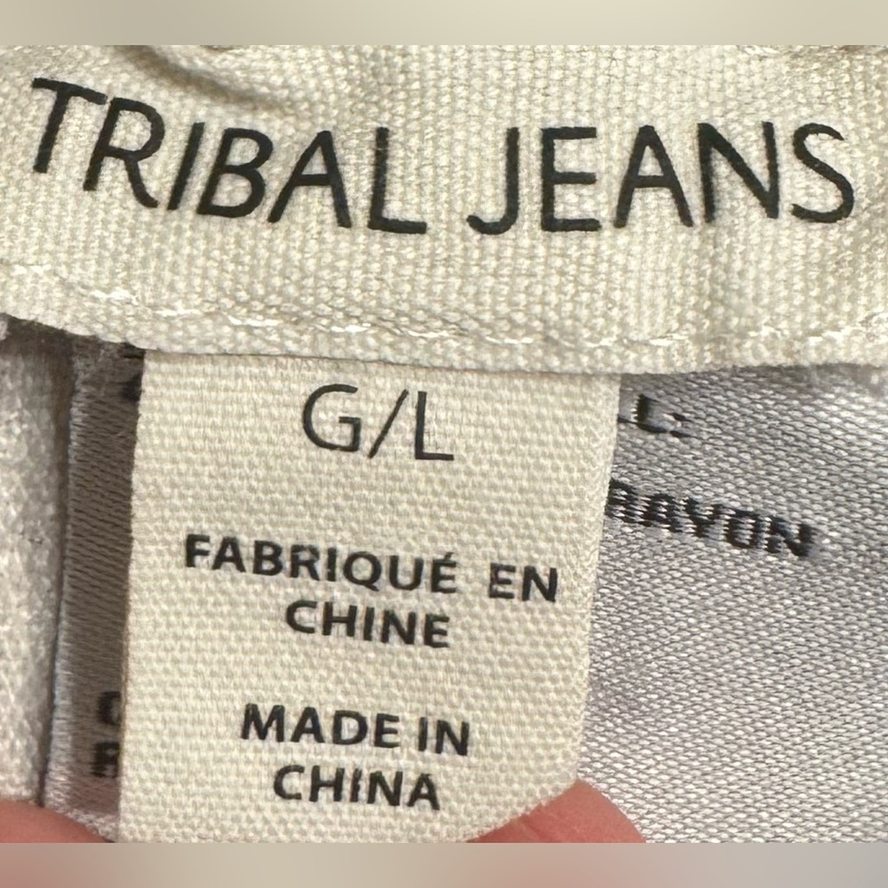 Tribal Purple Stripe Linen Pant - Picture 4 of 6